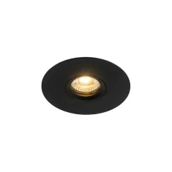 QAZQA Moderner Einbaustrahler schwarz GU10 50mm - Buco