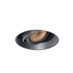 QAZQA Moderner Einbaustrahler schwarz GU10 AR70 rund randlos - Oneon Honey