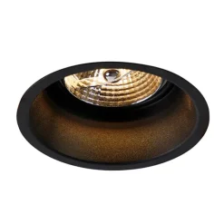 QAZQA Moderner Einbaustrahler schwarz GU10 70mm - Dept