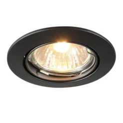 QAZQA Moderner Einbaustrahler schwarz schwenkbar - Edu