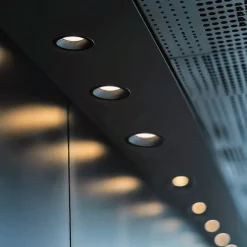 QAZQA Moderner Einbaustrahler schwarz AR70 IP44 - Abt