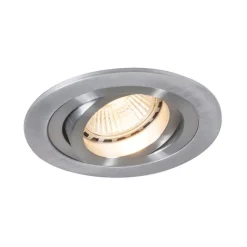 QAZQA Moderner Einbaustrahler Stahl Schwenkbar - Rondoo