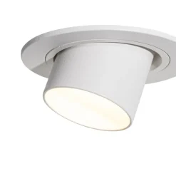 QAZQA Moderner Einbaustrahler weiß GU10 35 mm rund schwenkbar - Installa