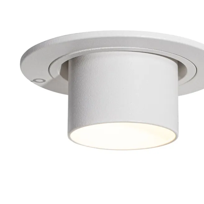 QAZQA Moderner Einbaustrahler weiß GU10 35 mm rund schwenkbar - Installa