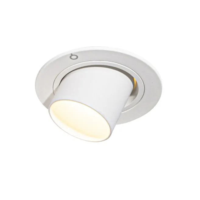 QAZQA Moderner Einbaustrahler weiß GU10 35 mm rund schwenkbar - Installa