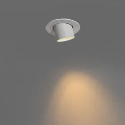 QAZQA Moderner Einbaustrahler weiß GU10 35 mm rund schwenkbar - Installa