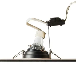 QAZQA Moderner Einbaustrahler weiß Stahl GU10 50mm - Rondoo