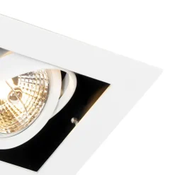 QAZQA Moderner Einbaustrahler weiß verstellbar - Oneon 70