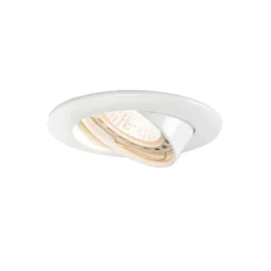 QAZQA Moderner Einbaustrahler weiß neigbar GU10 50mm - Edu