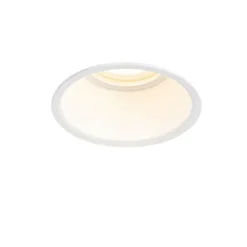 QAZQA Moderner Einbaustrahler Weiß GU10 50mm IP44 - Dept