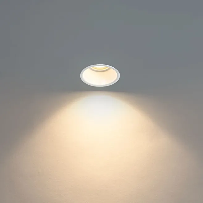 QAZQA Moderner Einbaustrahler Weiß GU10 50mm IP44 - Dept