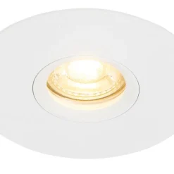 QAZQA Moderner Einbaustrahler weiß GU10 50mm - Buco