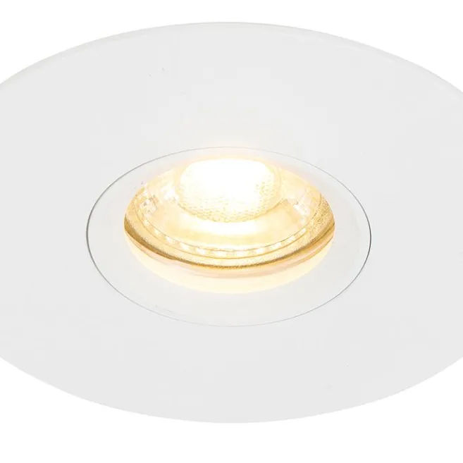 QAZQA Moderner Einbaustrahler weiß GU10 50mm - Buco