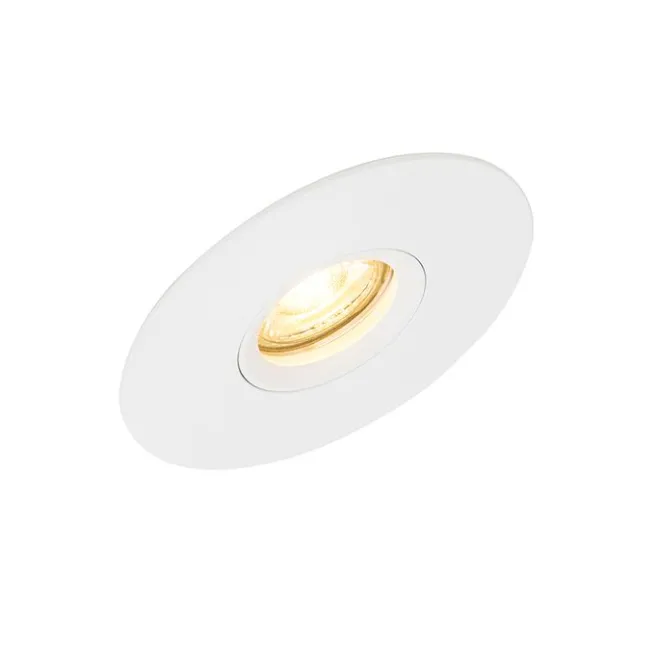 QAZQA Moderner Einbaustrahler weiß GU10 50mm - Buco