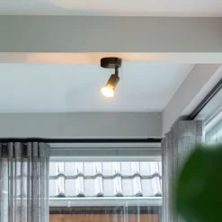 QAZQA Moderner, neigbarer Deckenstrahler schwarz - Jeany