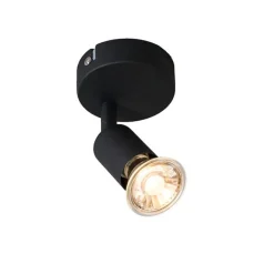 QAZQA Moderner, neigbarer Deckenstrahler schwarz - Jeany