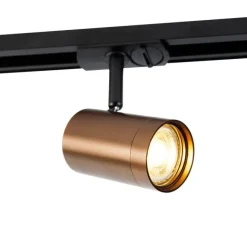 QAZQA Moderner 1-Phasen-Schienenstrahler dunkelbronze - Jeana