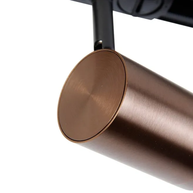 QAZQA Moderner 1-Phasen-Schienenstrahler dunkelbronze - Jeana