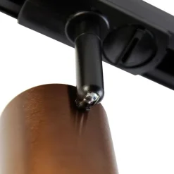 QAZQA Moderner 1-Phasen-Schienenstrahler dunkelbronze - Jeana