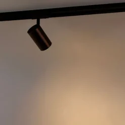 QAZQA Moderner 1-Phasen-Schienenstrahler dunkelbronze - Jeana