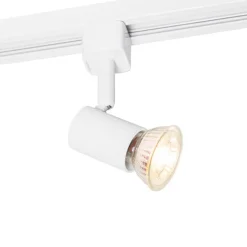 QAZQA Moderner 1-Phasen-Strahler für Schienensystem weiß - Iconic Jeany