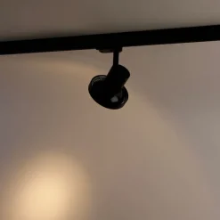 QAZQA Professional Moderner Schienenstrahler schwarz für 3-Phasen-Schienensystem GU10 111 mm - 3-Phasen Jeany