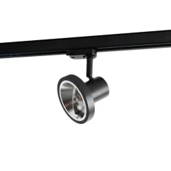 QAZQA Professional Moderner Schienenstrahler schwarz für 3-Phasen-Schienensystem GU10 111 mm - 3-Phasen Jeany