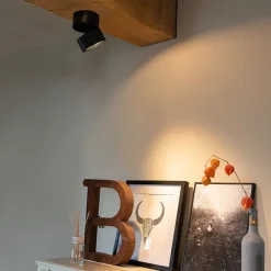 QAZQA Moderner Spot schwarz verstellbar - Go Nine Tubo