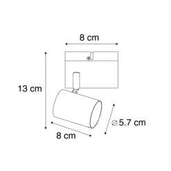 QAZQA Moderner Spot Weiß Verstellbar Quadratisch - Jeana