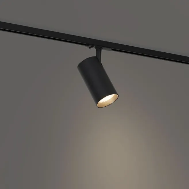 QAZQA Professional Moderner Strahler schwarz für 1-Phasen-Schienensystem - Iconic Mark