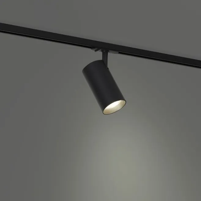 QAZQA Professional Moderner Strahler schwarz für 1-Phasen-Schienensystem - Iconic Mark