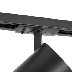 QAZQA Professional Moderner Strahler schwarz für 1-Phasen-Schienensystem - Iconic Mark