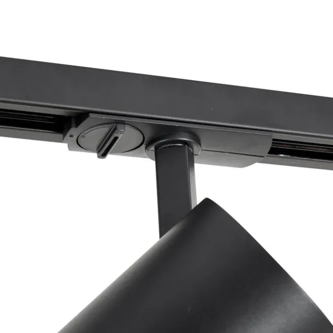 QAZQA Professional Moderner Strahler schwarz für 1-Phasen-Schienensystem - Iconic Mark