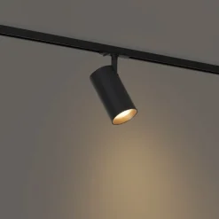 QAZQA Professional Moderner Strahler schwarz für 1-Phasen-Schienensystem - Iconic Mark