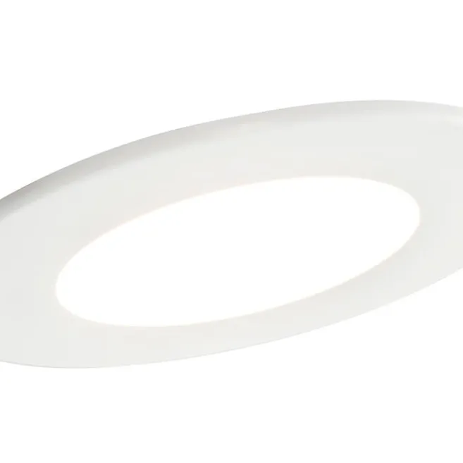 QAZQA Moderner Strahler weiß 8,3 cm inkl. LED IP65 - Blanca