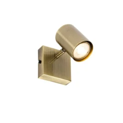 QAZQA Moderner verstellbarer quadratischer Spot aus Bronze – Jeana