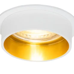 QAZQA Moderner weißer Einbau-Strahler mit goldfarbenem Interieur - Insta