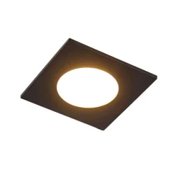 QAZQA Modernes Einbaustück schwarz inkl. LED 3-stufig dimmbar IP65 - Einfach