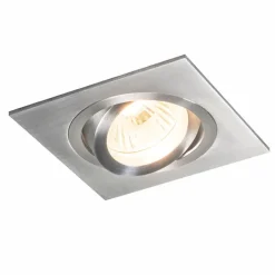 QAZQA Modernes Einbaustrahler Stahl Kippbar GU10 50mm - Lock 1