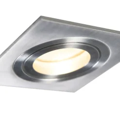 QAZQA Modernes Einbaustrahler Stahl Kippbar GU10 50mm - Lock 1