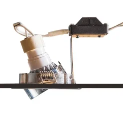 QAZQA Modernes Einbaustrahler Stahl Kippbar GU10 50mm - Lock 1