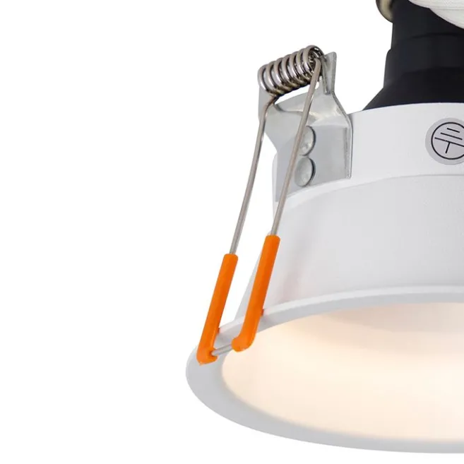 QAZQA Modernes Einbaustrahler Weiß GU10 70mm - Dept