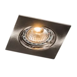 QAZQA Modernes kippbares Set aus versenktem Spotstahl von 10 - Edu