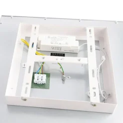 QAZQA Modernes LED Panel Stahl 40 cm inkl. LED - Liv