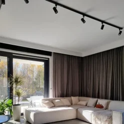 Kinder QAZQA Modernes 1-Phasen-Schienensystem mit 10 Spots schwarz - Jeana