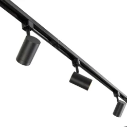 Kinder QAZQA Modernes 1-Phasen-Schienensystem mit 10 Spots schwarz - Jeana