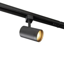 Kinder QAZQA Modernes 1-Phasen-Schienensystem mit 14 Spots schwarz - Jeana