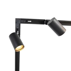 Kinder QAZQA Modernes 1-Phasen-Schienensystem mit 14 Spots schwarz - Jeana