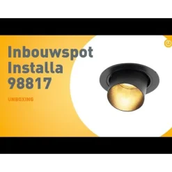 QAZQA Modernes rundes Einbaudownlight neigbar schwarz - Installa