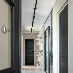 Kinder QAZQA Modernes Schienensystem mit 5 Strahlern Schwarz 1-phasig - Iconic Jeana